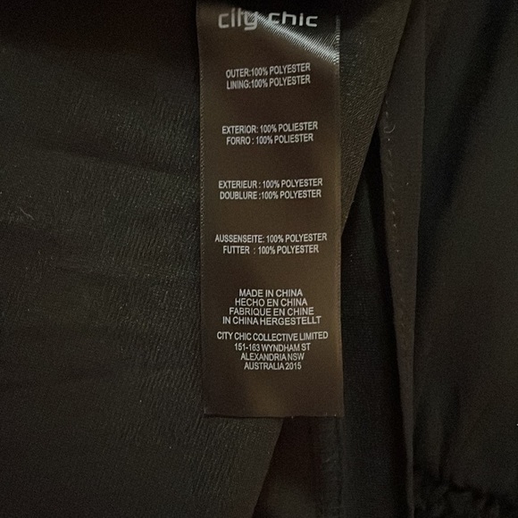 CITY CHIC Sequin Wrap Dress - Black Size 14 NWT - Picture 12 of 13